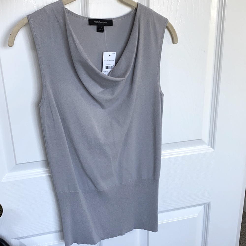 Ann Taylor draped sleeveless top